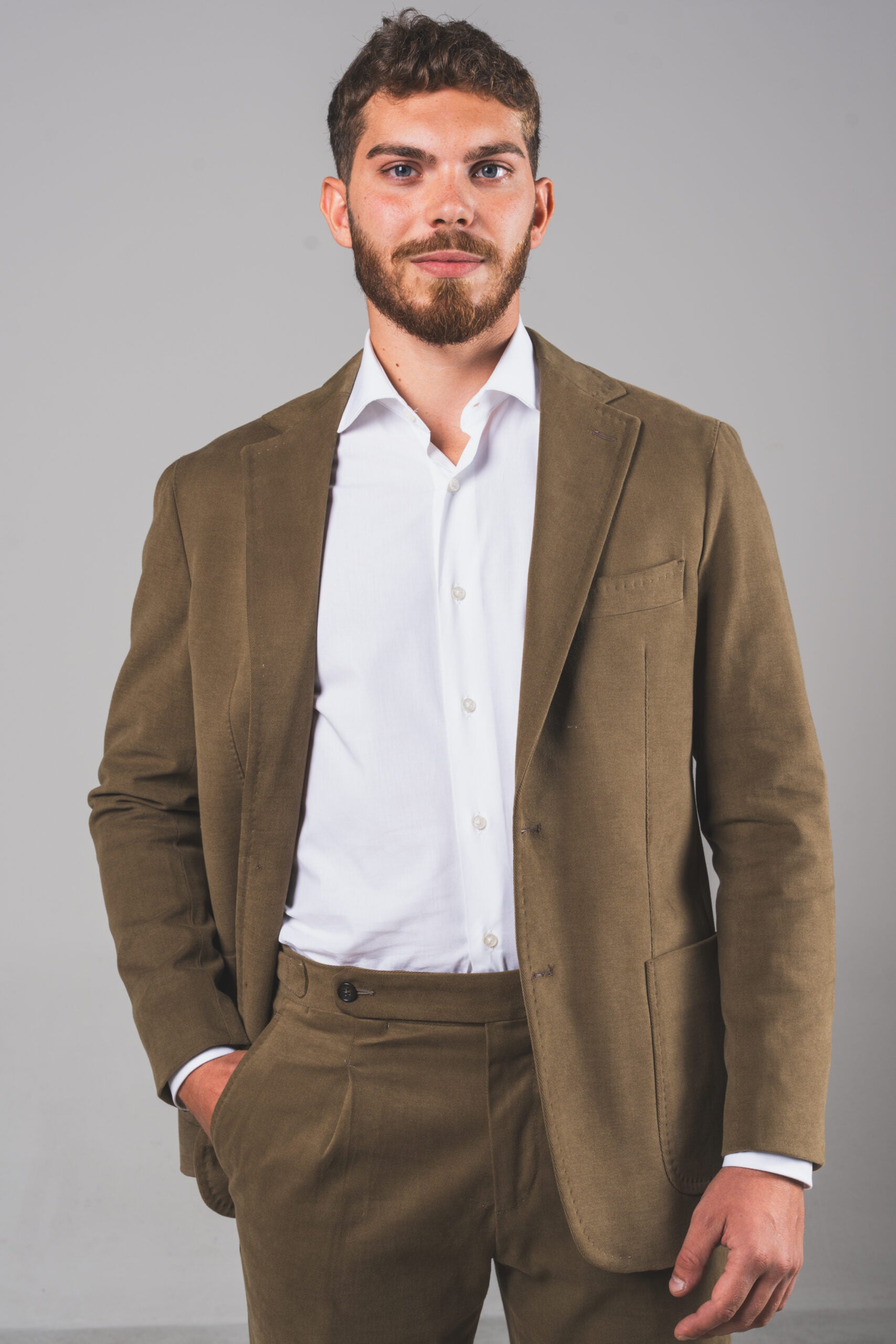 Sforza - Cotton Olive Green