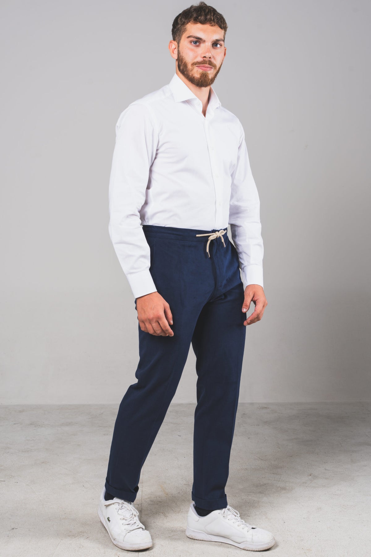 Visconti - Midnight Blue Heavyweight Cotton – pantalone uomo AUTIÈ