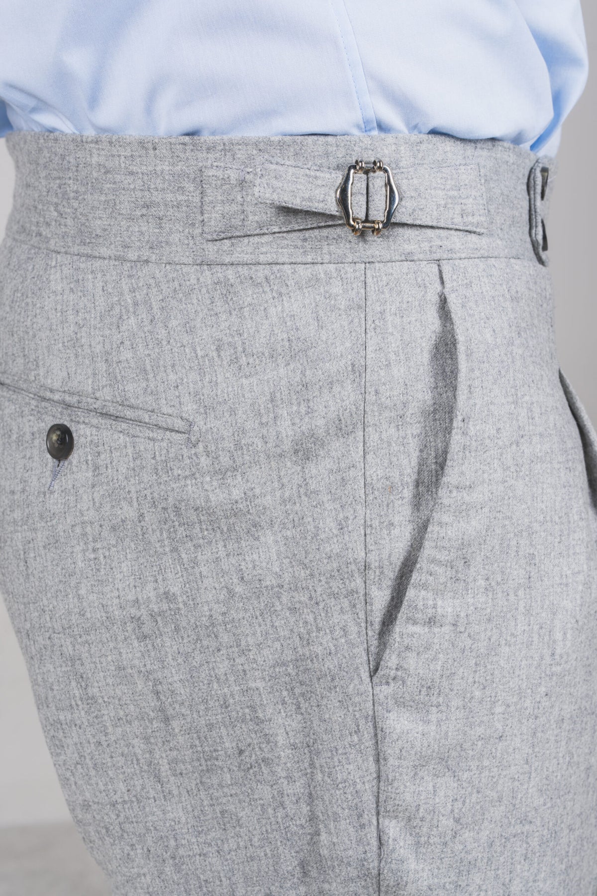 Medici - Light Grey Flannel – pantalone uomo AUTIÈ