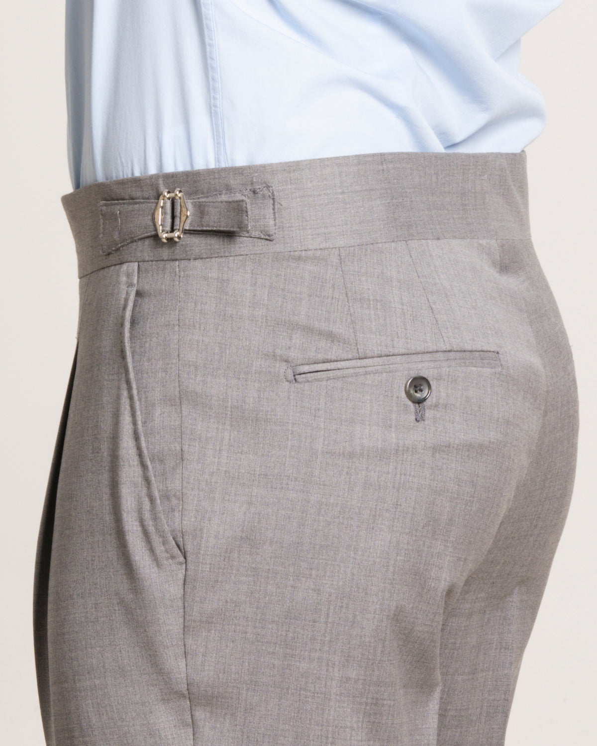 Medici - Pearl Grey Pure Wool – pantalone uomo AUTIÈ