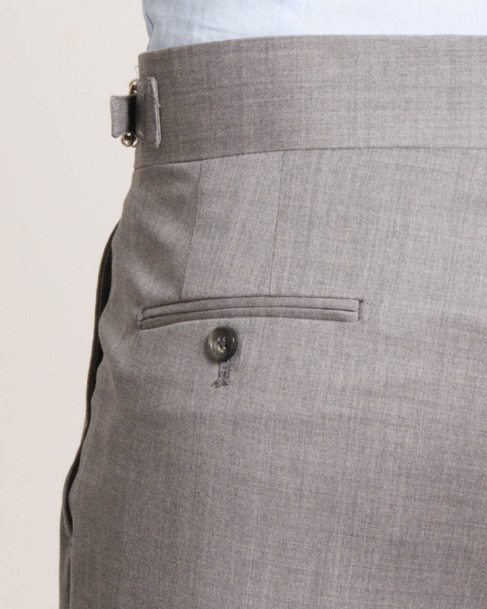 Medici - Pearl Grey Pure Wool – pantalone uomo AUTIÈ