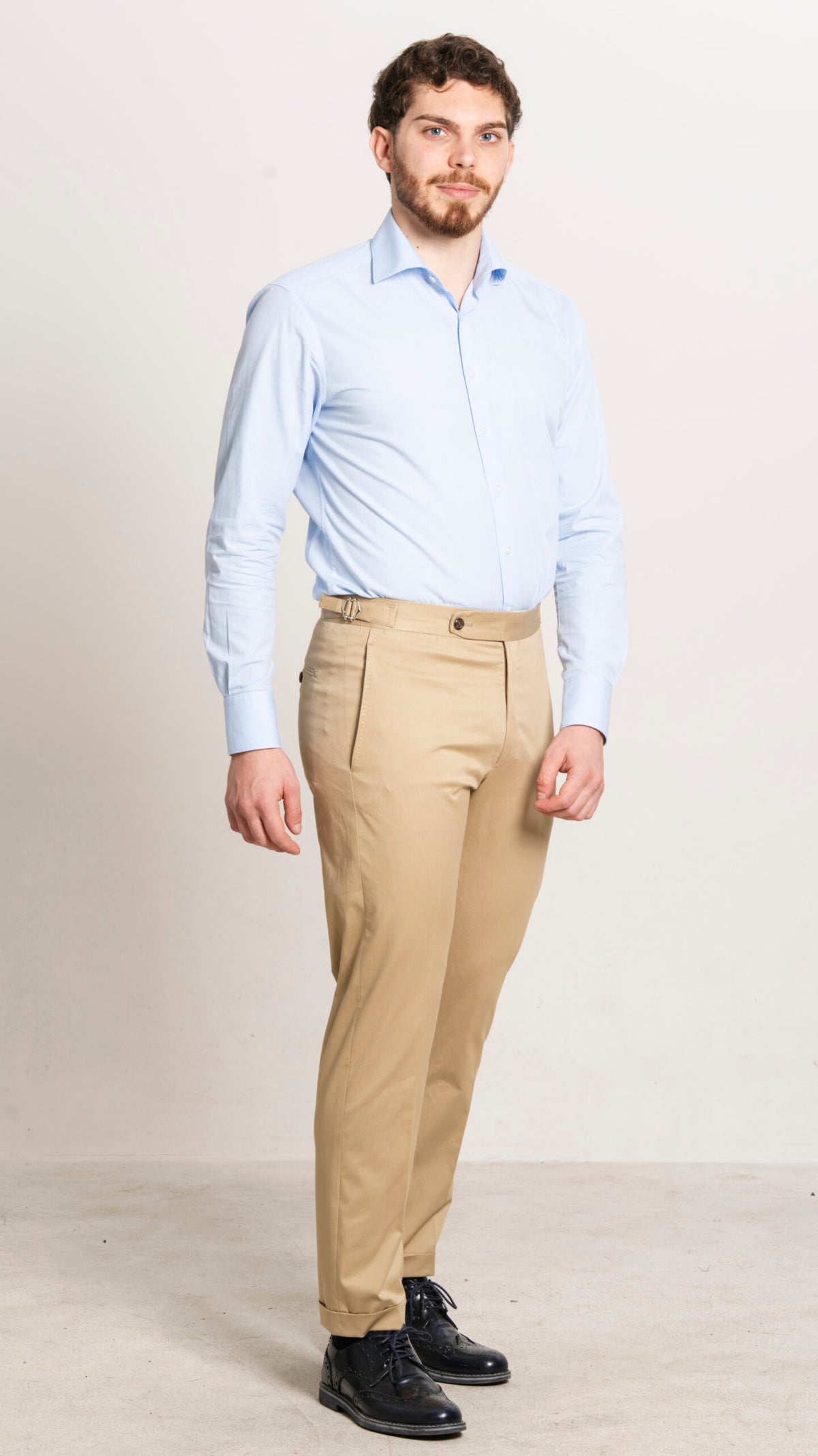 Angiò - Sand Beige Lightweight Cotton – pantalone uomo AUTIÈ