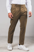 Angiò - Olive Green Heavyweight Cotton – pantalone uomo AUTIÈ