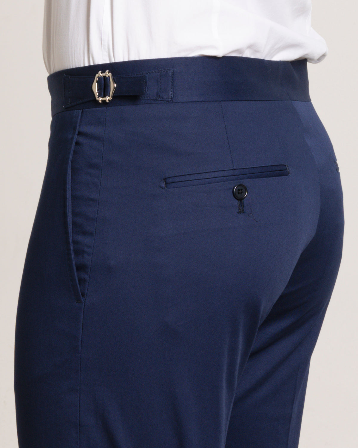 Angiò - Navy Blue Lightweight Cotton – pantalone uomo AUTIÈ