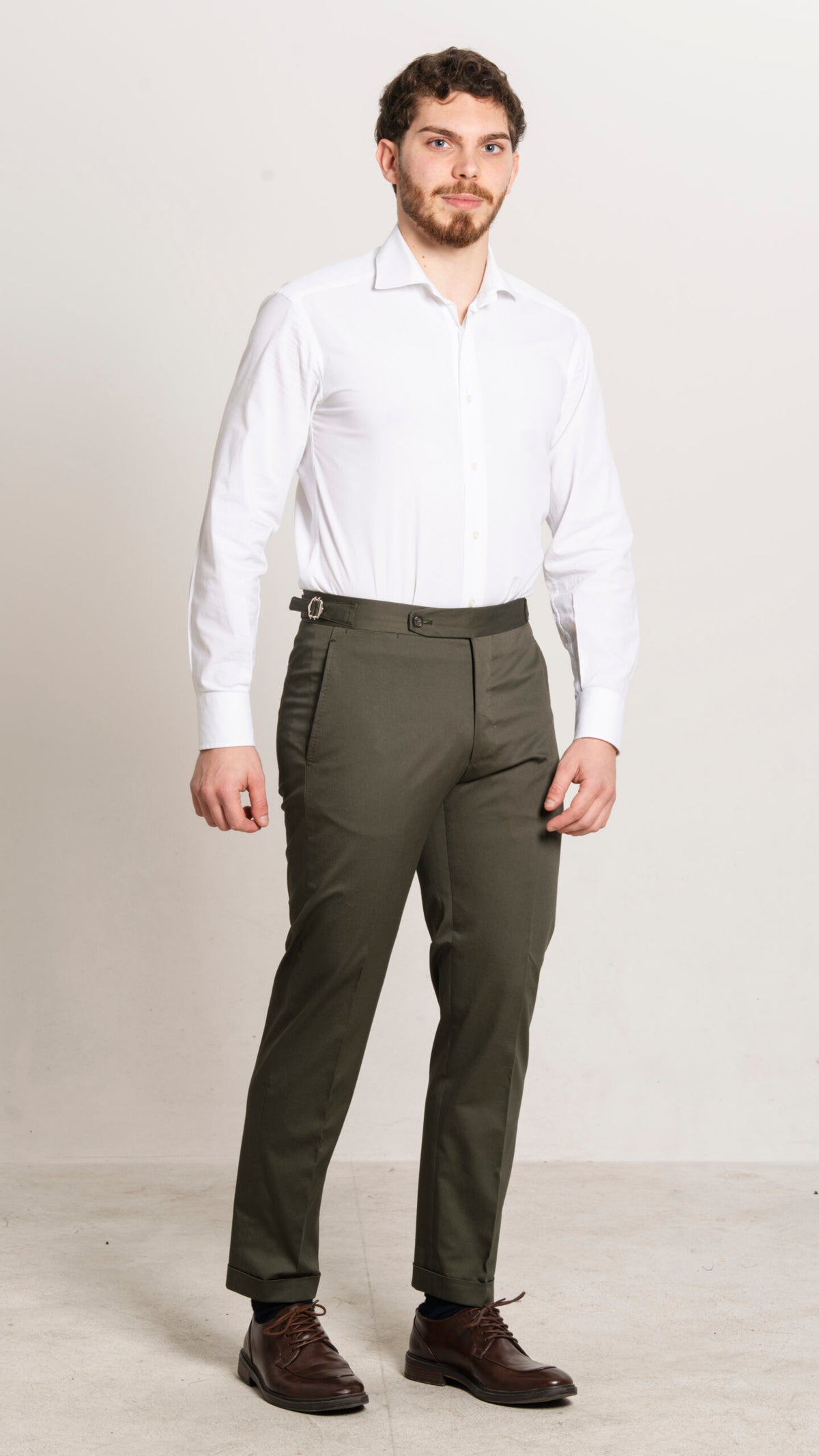 Angiò - Heritage Green Lightweight Cotton – pantalone uomo AUTIÈ