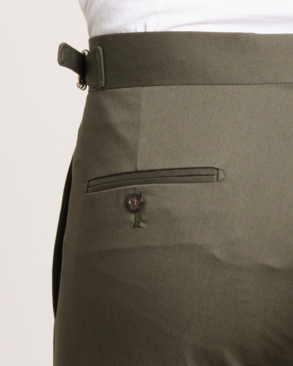 Angiò - Heritage Green Lightweight Cotton – pantalone uomo AUTIÈ
