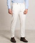 Angiò - Natural White Lightweight Cotton – pantalone uomo AUTIÈ
