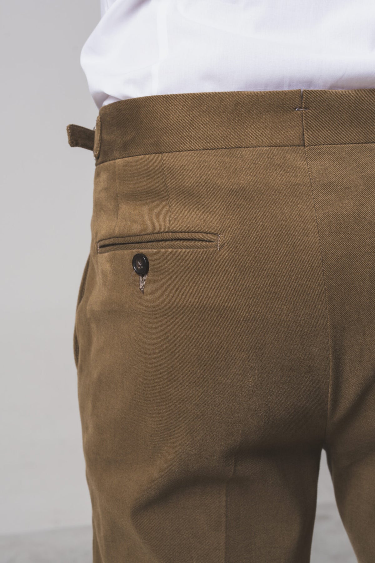 Angiò - Olive Green Heavyweight Cotton – pantalone uomo AUTIÈ