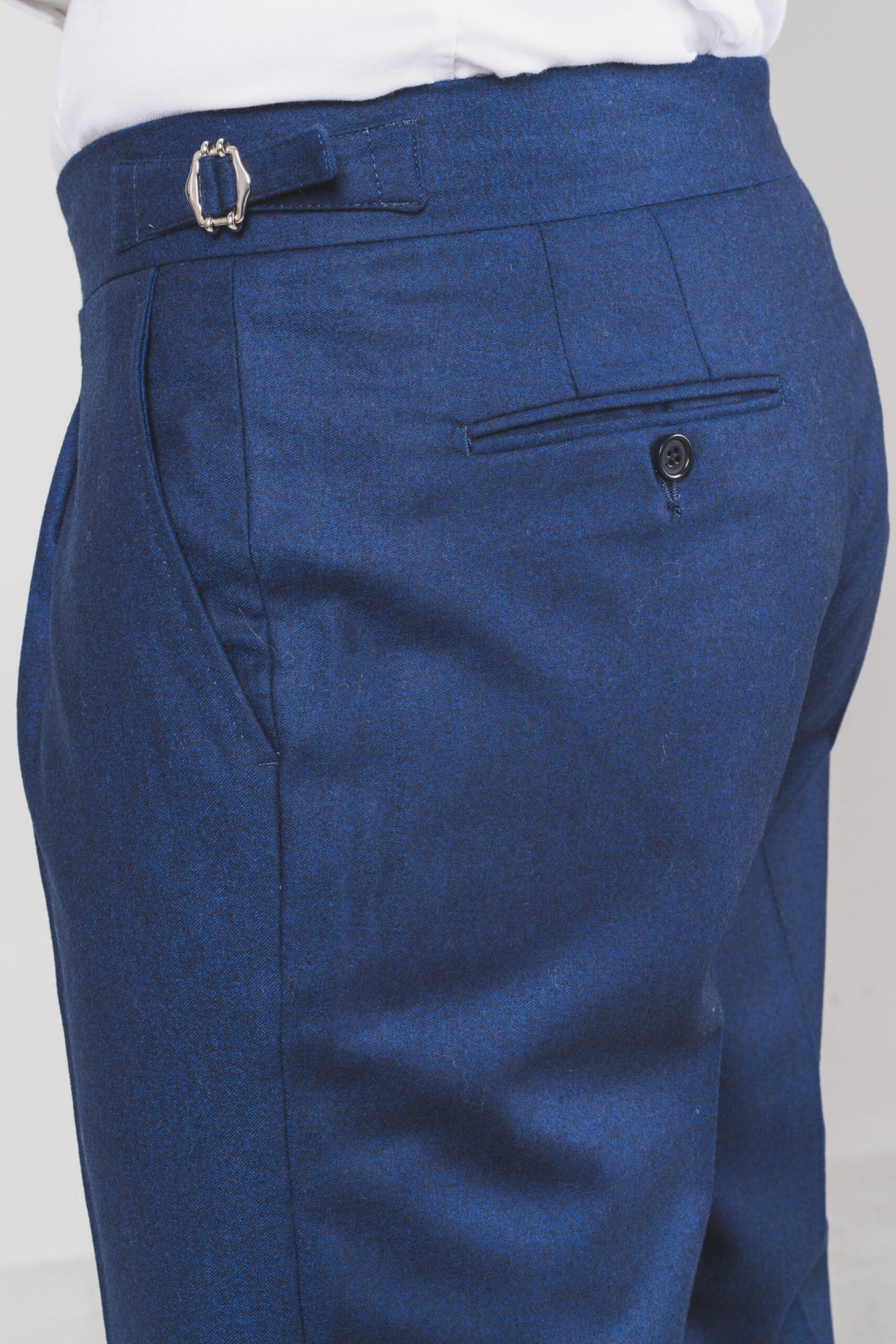 Medici - Sapphire Blue Flannel – pantalone uomo AUTIÈ
