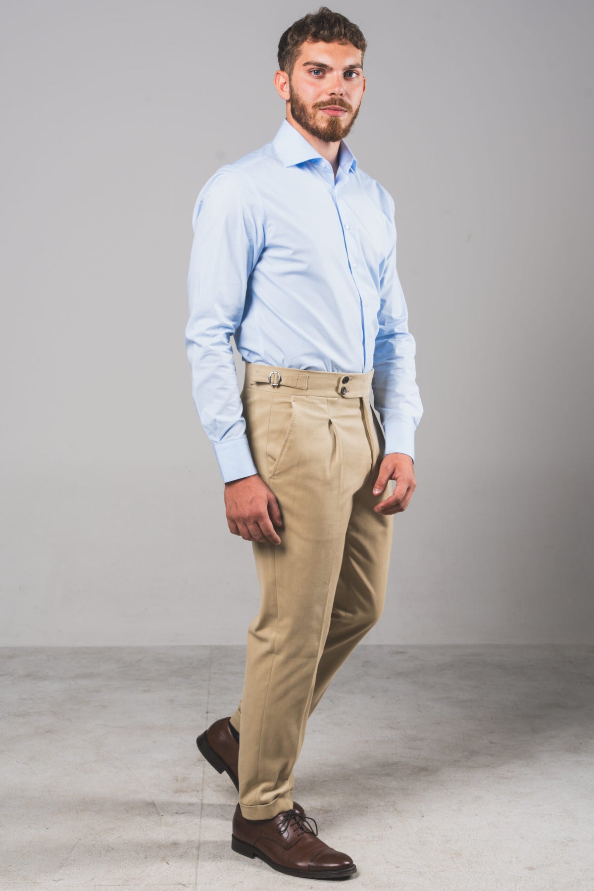 Medici - Ivory Beige Heavyweight Cotton – pantalone uomo AUTIÈ