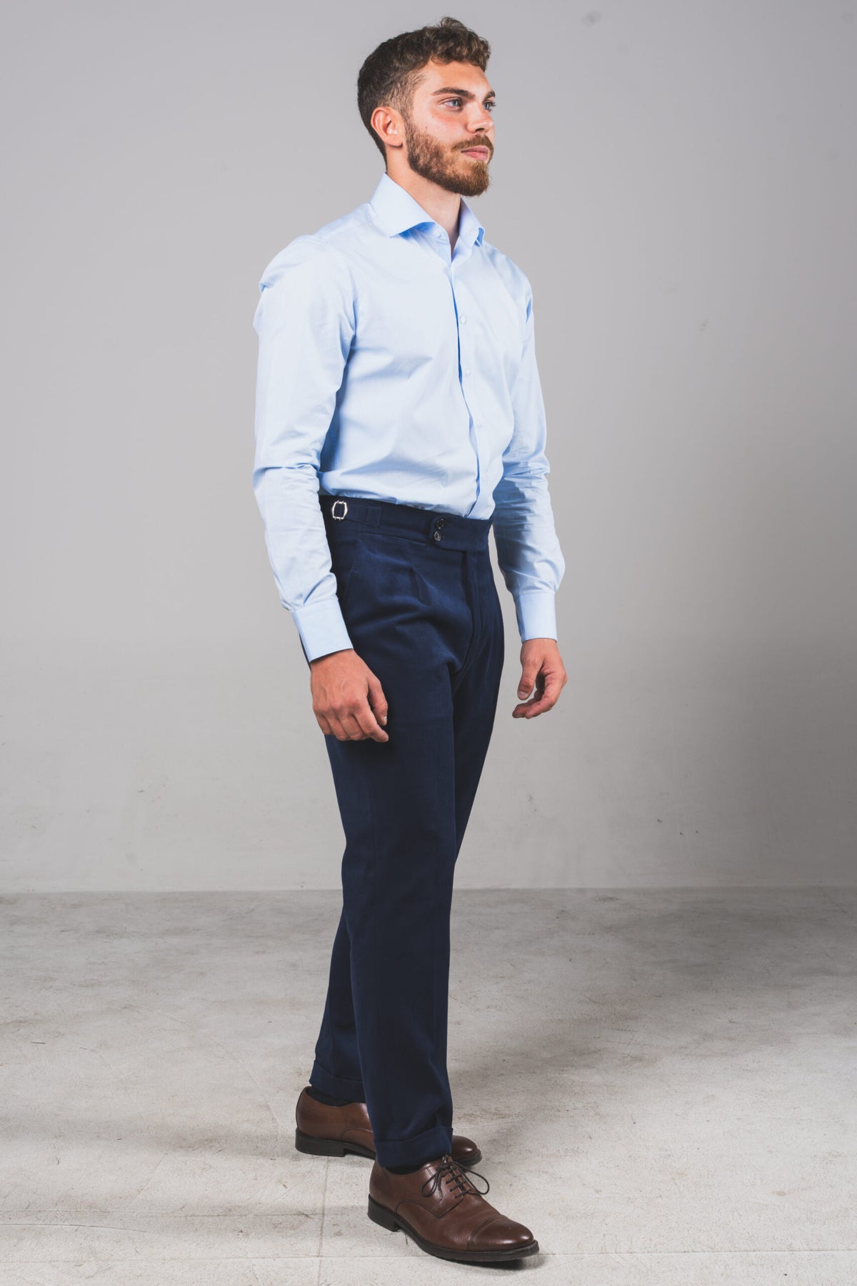 Medici - Midnight Blue Heavyweight Cotton – pantalone uomo AUTIÈ