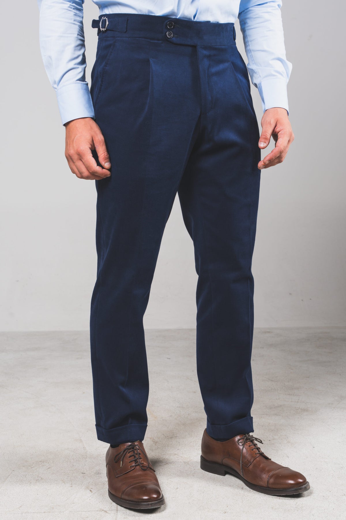 Medici - Midnight Blue Heavyweight Cotton – pantalone uomo AUTIÈ