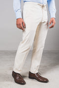 Visconti - Soft White Heavyweight Cotton – pantalone uomo AUTIÈ