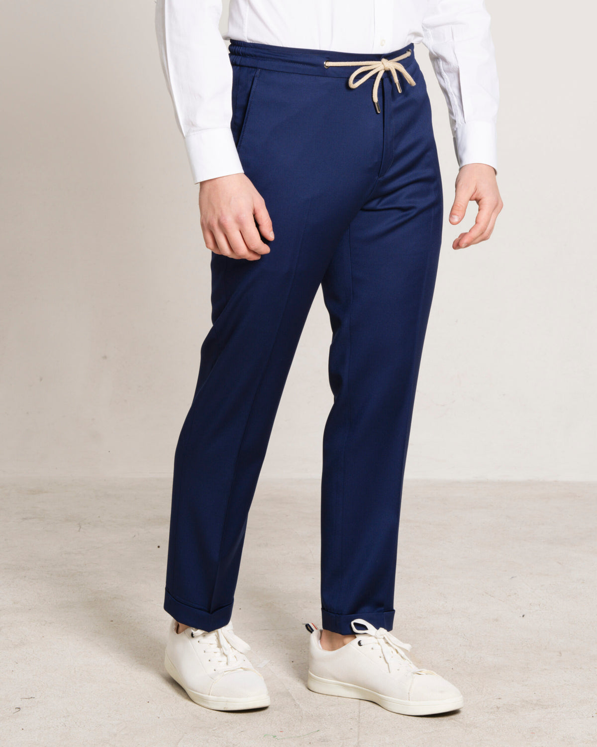 Visconti - Sapphire Blue Pure Wool – pantalone uomo AUTIÈ