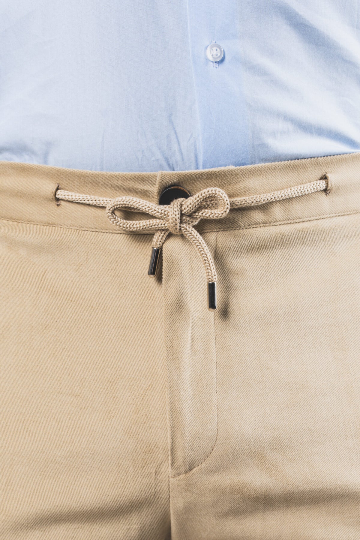 Visconti - Ivory Beige Heavyweight Cotton – pantalone uomo AUTIÈ