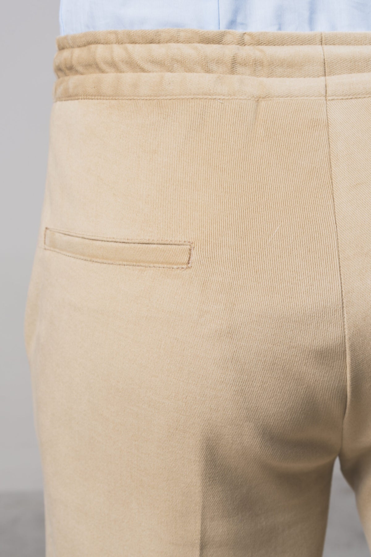 Visconti - Ivory Beige Heavyweight Cotton – pantalone uomo AUTIÈ