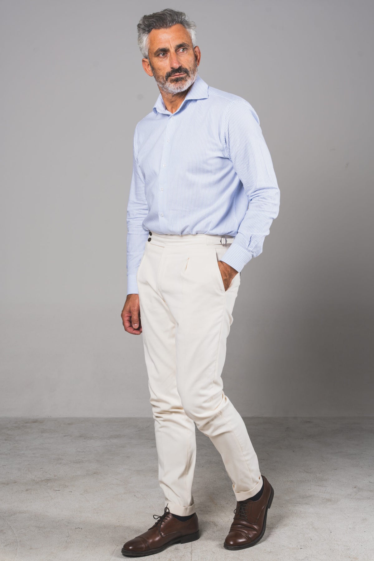 Medici - Soft White Heavyweight Cotton – pantalone uomo AUTIÈ