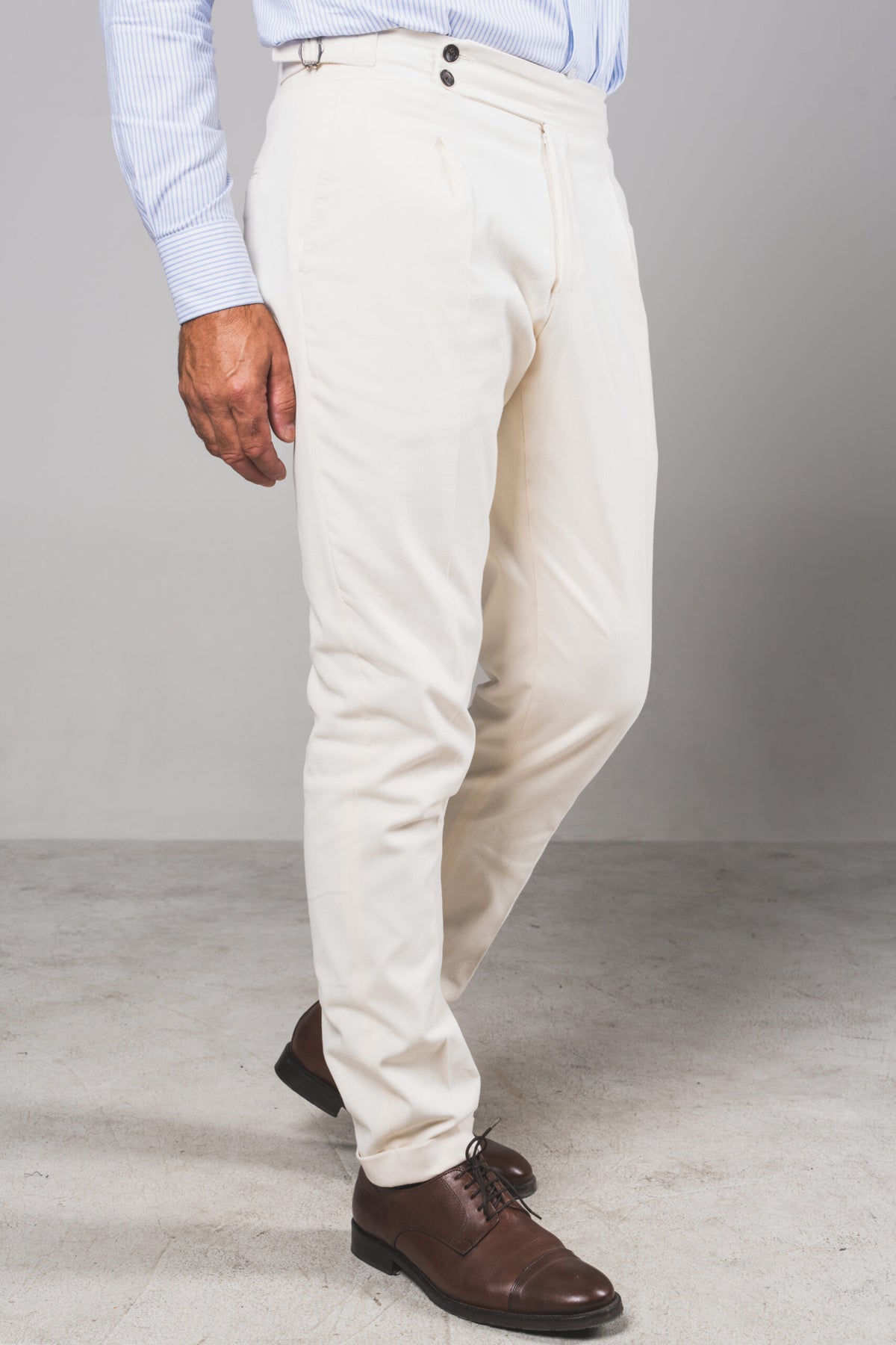 Medici - Soft White Heavyweight Cotton – pantalone uomo AUTIÈ