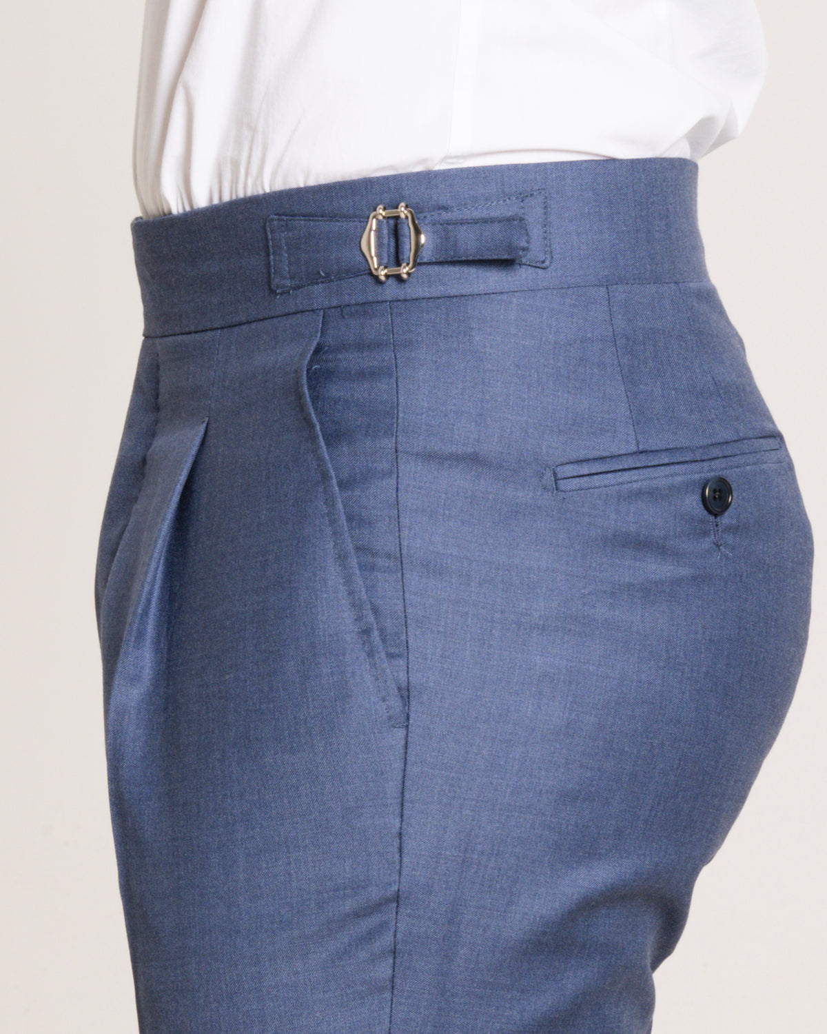 Medici - Denim Blue Pure Wool – pantalone uomo AUTIÈ