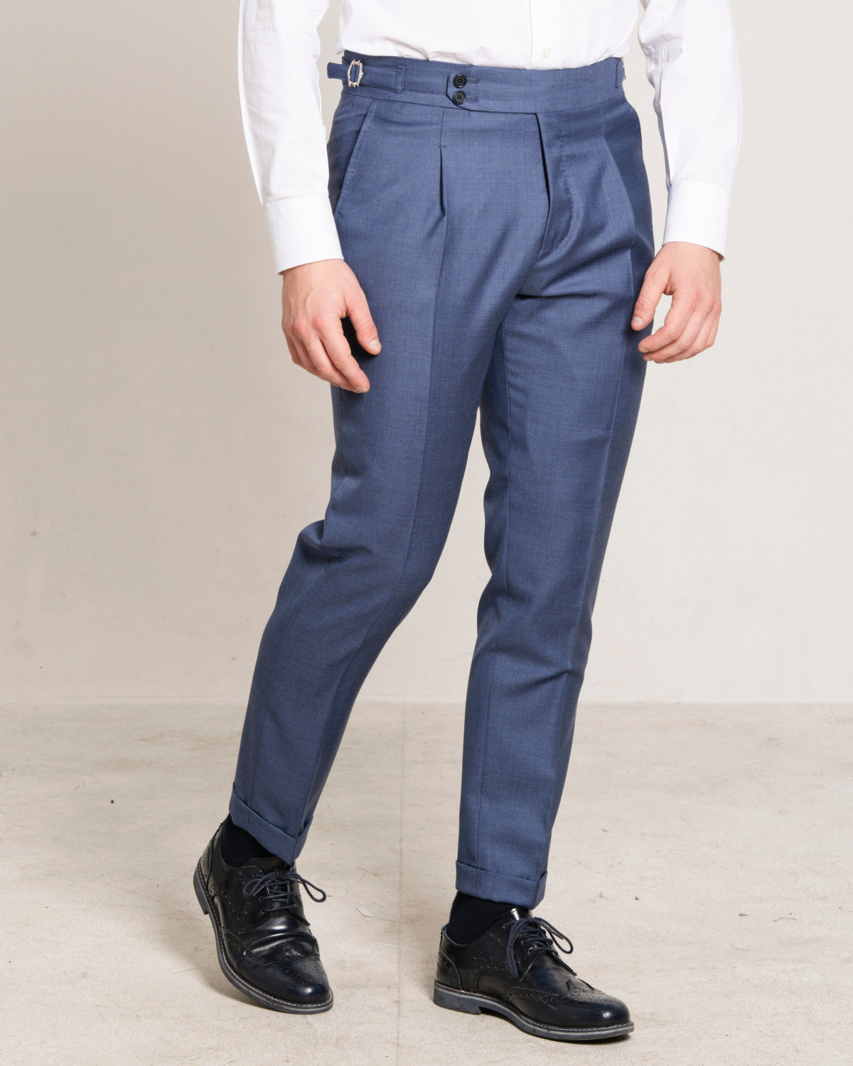 Medici - Denim Blue Pure Wool – pantalone uomo AUTIÈ