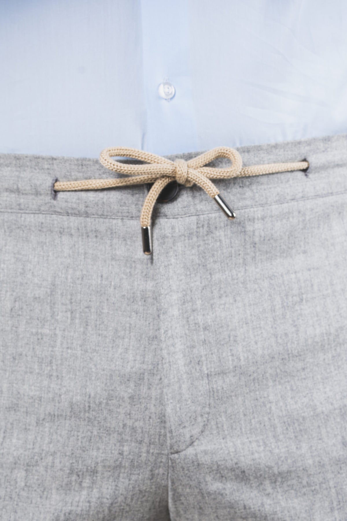 Visconti - Light Grey Flannel – pantalone uomo AUTIÈ