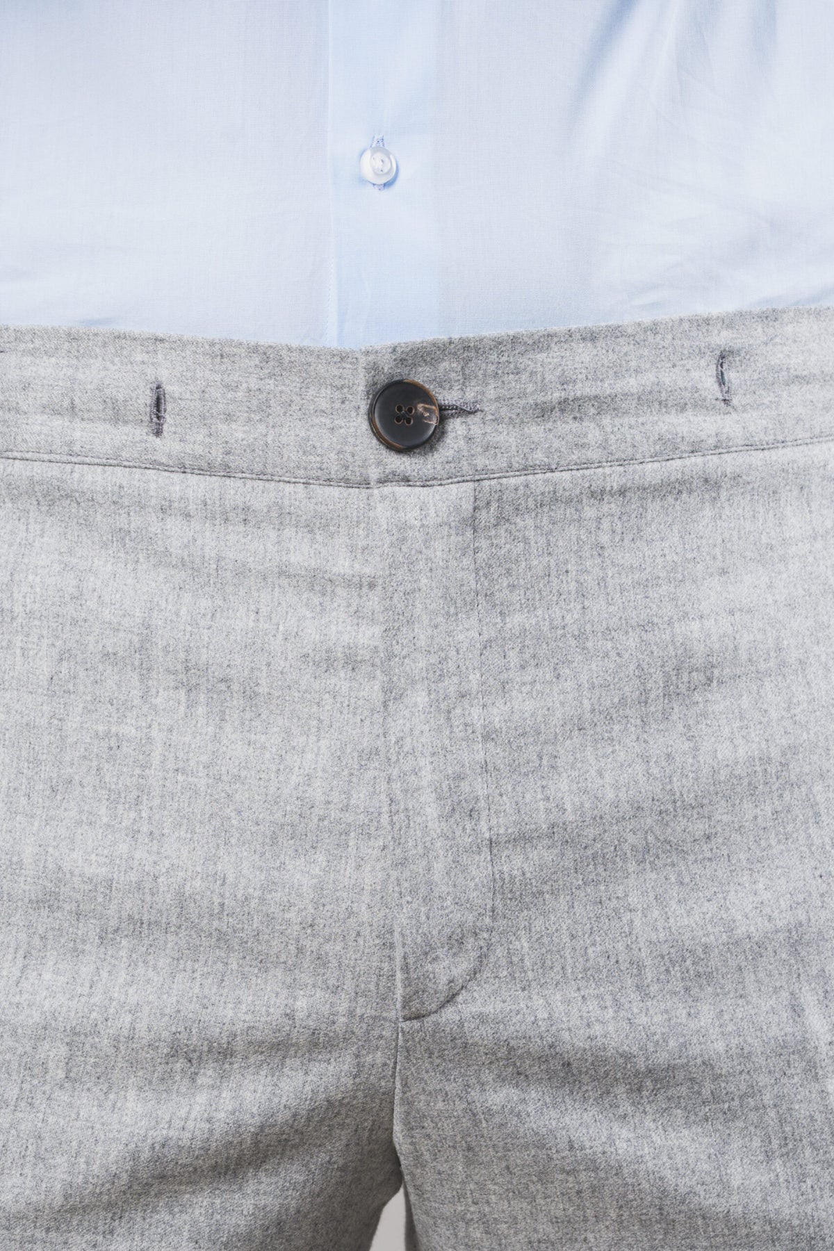 Visconti - Light Grey Flannel – pantalone uomo AUTIÈ