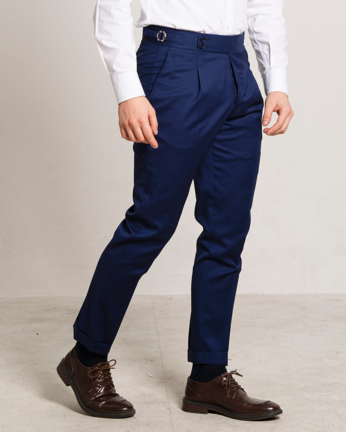 Medici - Sapphire Blue Pure Wool – pantalone uomo AUTIÈ