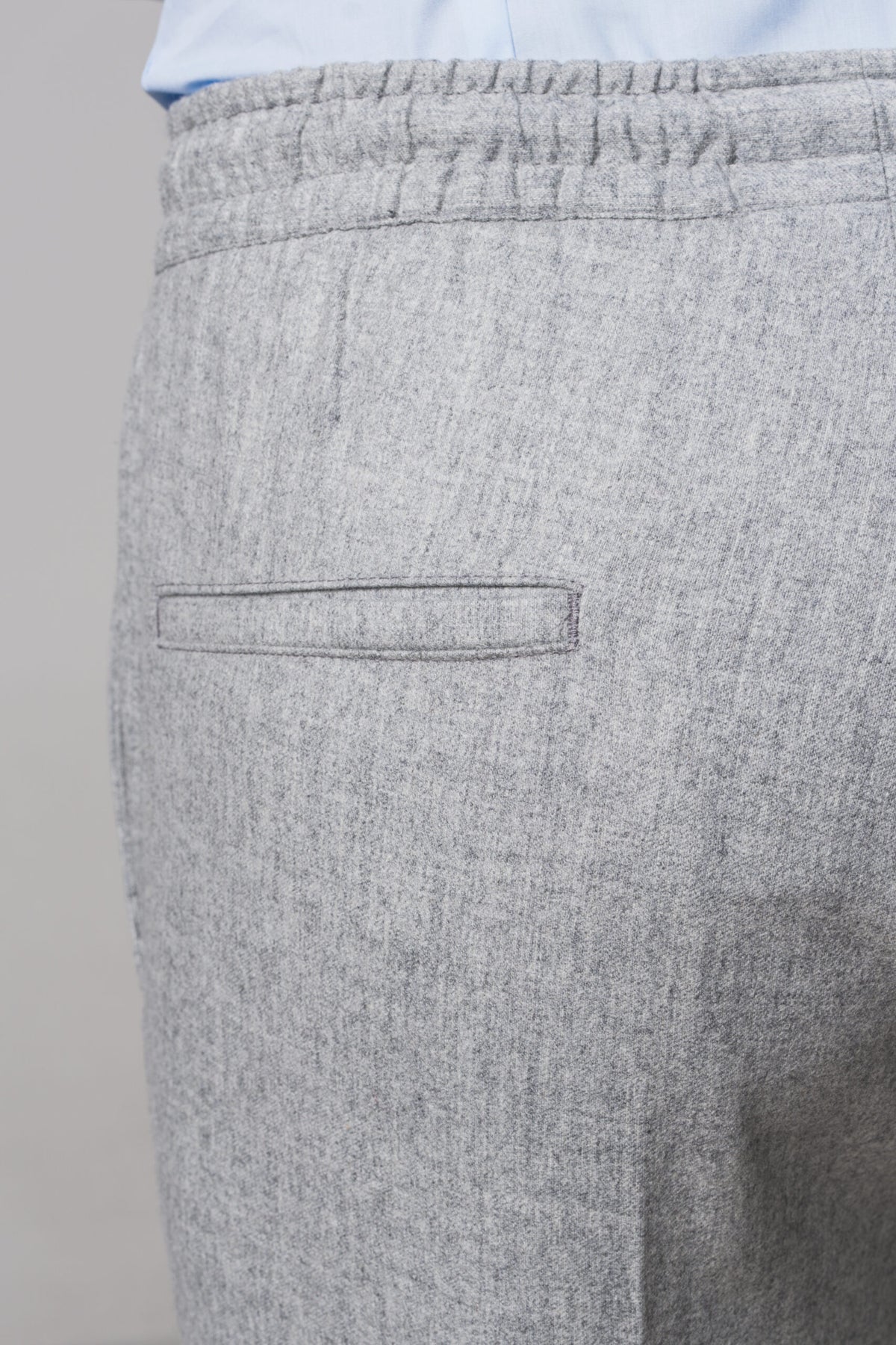 Visconti - Light Grey Flannel – pantalone uomo AUTIÈ